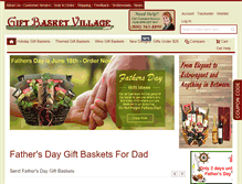 Tablet Screenshot of giftbasketvillage.com